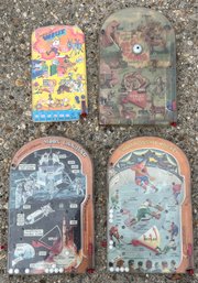 Vintage Childrens Pinball Boards - 4 Total