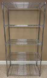 Metal 5-shelf Storage Rack - 2 Total