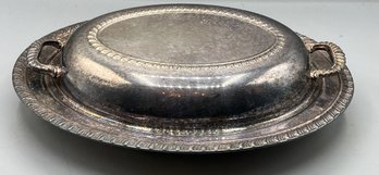 Silver Plated Vegetable Dish With Lid