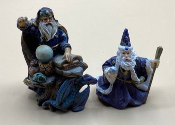 Wizard Sorcerer Resin Figure & Figurine 2 Total
