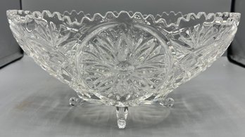 Decorative Crystal Footed Bowl