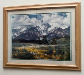 Jack Sorensen 1996 Framed Lithograph - Mountain Range