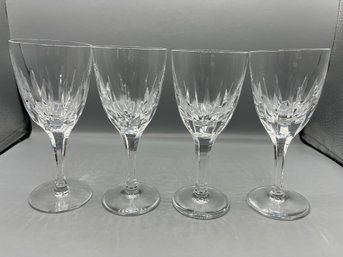 Cut Crystal Wine Glasses - 7 Total