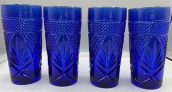 Luminarc Cobalt Blue Drinking Glass Set  - 12 Total