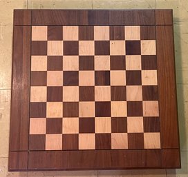 Wooden Checker/chess Board With Storage