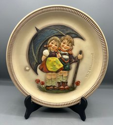 Goebel M.J. Hummel 1974 Anniversary Plate - Stormy Weather - Made In Germany