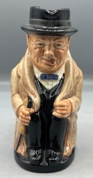 Royal Doulton Winston Churchill Ceramic Toby Mug - Made In England