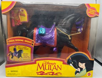 1997 Mattel Disneys Mulan Real Riding Khan - NEW With Box #19095