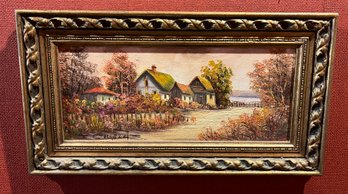 Collazzi Signed Oil On Masonite Framed