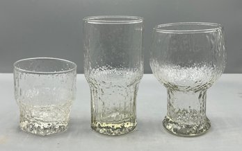 Tapio Wirkkala Aslak Pattern Glassware Set - 24 Total