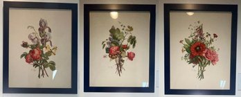 J.L Prevost Botanical Floral Prints - Set Of 3