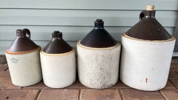Vintage Stoneware Crocks 4 Total