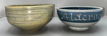 Handcrafted Pottery Bowls - 2 Total