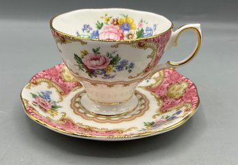Royal Albert 1944 Bone China Lady Carlyle Tea Cup & Saucer Set