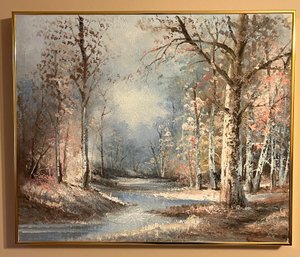 Oil On Canvas Framed - Whispering Woods