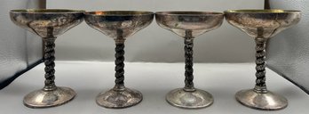 Roma Silver Plated Goblet Set - 7 Total - Made In Spain