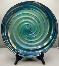 Decorative Glass Swirl Pattern Bowl