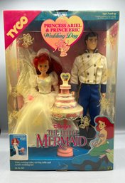 1991 Tyco - Disneys The Little Mermaid Princess Ariel & Prince Eric Wedding Day Doll - NEW #1817