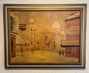 Maurice Utrillo V. Eglise Saint-Pierre Le Sacre-Couer De Montmartre Vtg Framed Print