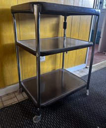 3 Tiered Rolling Metal Utility Cart