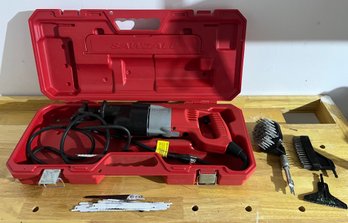 Milwaukee Corded Sawzall - Attachments & Case Included