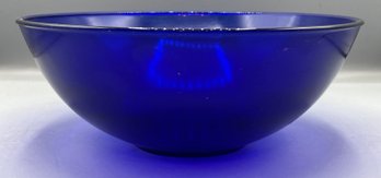 Cobalt Blue Glass Serving Bowl