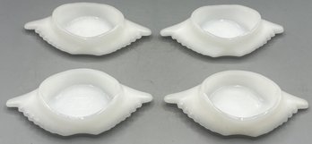 Glasbake Milk Glass Bowl Set - 4 Total