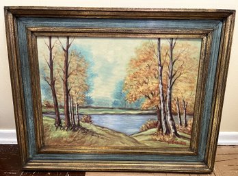 Original Oil On Masonite Art Framed - Artist Signed