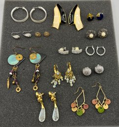 Costume Jewelry Earrings - 13 Sets Total