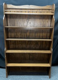 Wooden 5-Shelf Bookcase Hutch