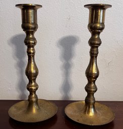 Brass Candlestick Holders Made In Japan