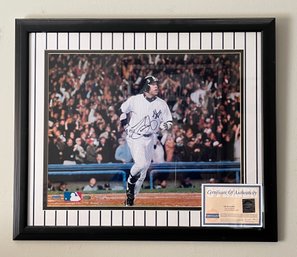 NY Yankees David Justice Limited Edition Autographed Framed 16 X 20 Photograph  - COA Included