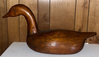 Vintage Large Wooden Duck Decoy - MASTIC LONG ISLAND