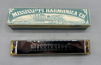 Regal Mississippi Company Harmonica With Case
