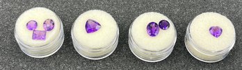 Amethyst Faceted Gemstones - 7 Total - 19.5CT Total