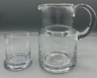 Glass Pitcher & Cup Set