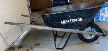 Craftsman Wooden Metal Wheel Barrow