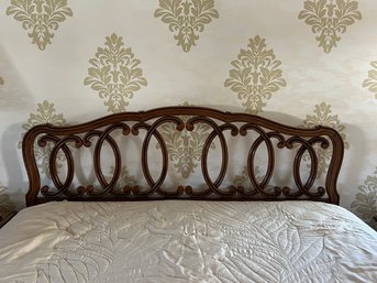 Chippendale Style Carved Mahogany Headboard