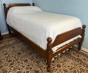 Davis Cabinet Company Weathered Cherry Wood Twin-size Bed Frame