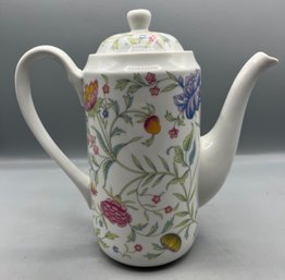 Tuscany Fine China Floral Pattern Teapot - Made In Japan