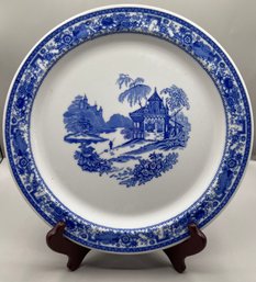 Syracuse China Blue & White Plate