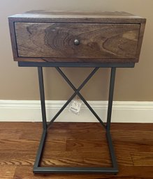 Metal/composite End Table With Drawer