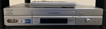 Sony VCR With Remote Model # SLV-N750