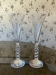 Year 2000 Champagne Glasses- Set Of 2