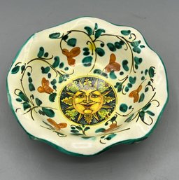 Hand Painted Italian Ceramic Trinket Bowl