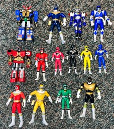 1995-1997 Bondai Power Ranger Toy Action Figurines - 14 Total