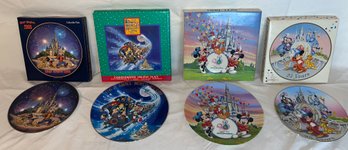 Disney Collector Porcelain Plates - 4 Total - Box Included