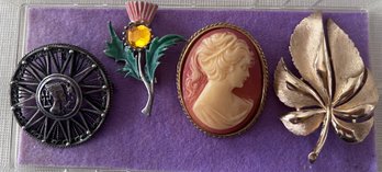 Brooch Lot Of 4