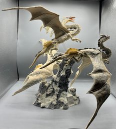 Holland Studio Craft 2002 Enchantica Collection Limited Edition Resin Dragon - Dragon Flight #1/950