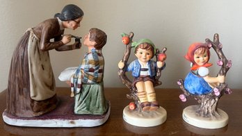 Goebel West Germany & Dave Grossman Design Inc. Assorted Figurines - Lot Of 3